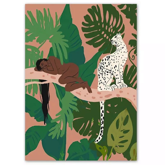 Anthropologie print art wall decor hangin Giclee Jungalow tropical boho home - Picture 3 of 9